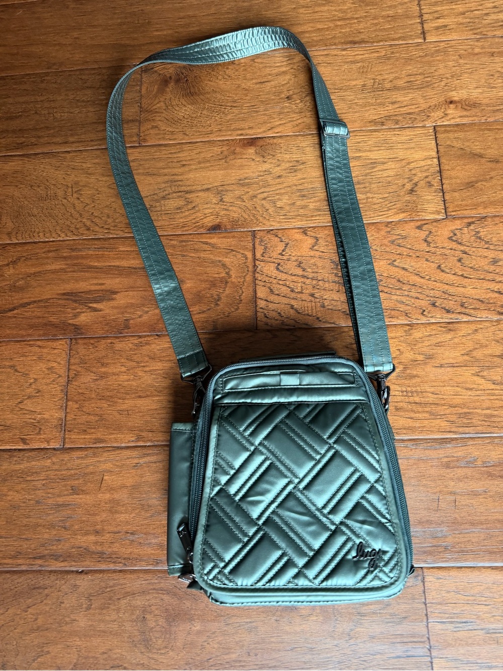 Lug Flapper SE - Quilted Crossbody Bag in Olive Green